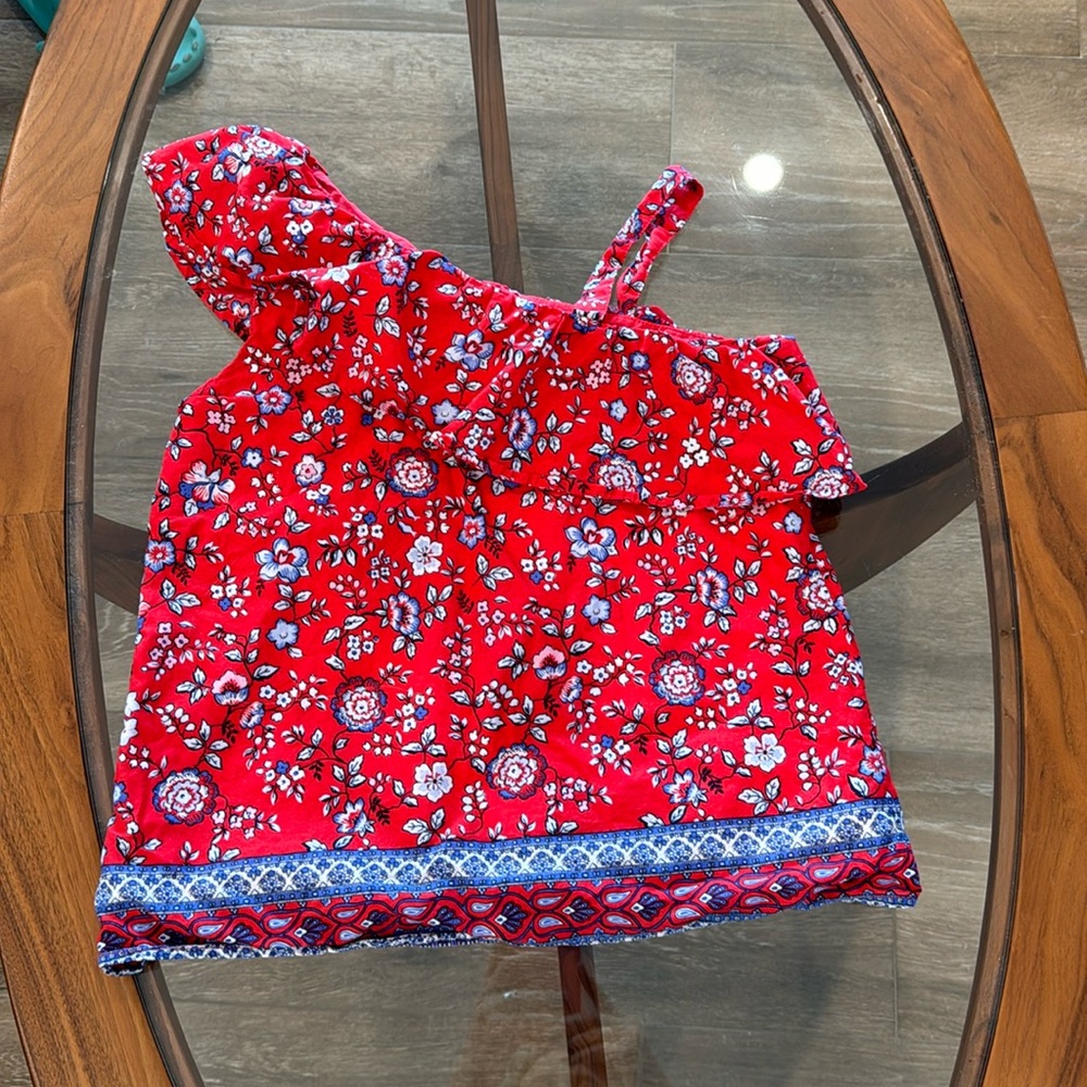 Girls Janie & Jackie one shoulder shirt